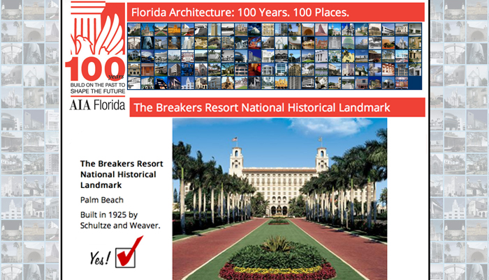 A1A 100: The Breakers Nominated As One of Top 100 Buildings in Florida