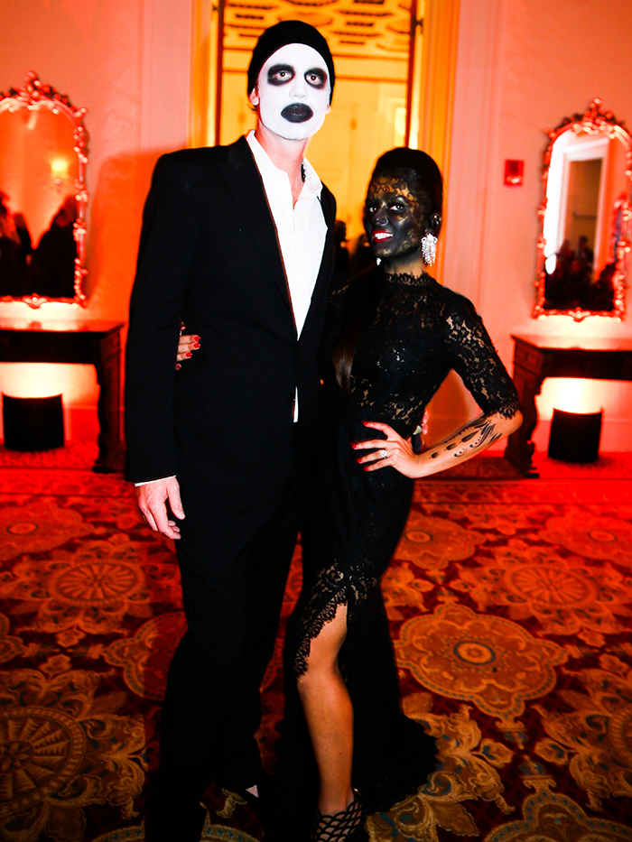 #Halloween Addams Family-themed wedding Welcome Dinner... 