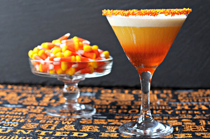 Trick-or-Tini: Candy Corn Martini