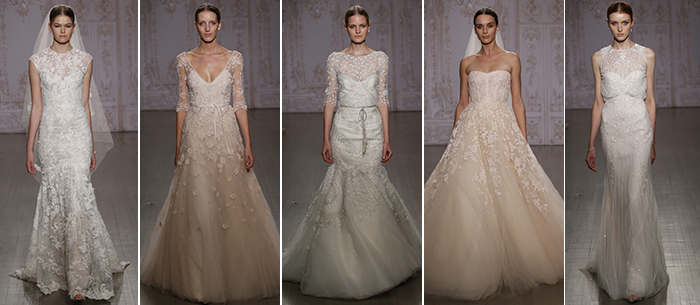 Bridal Fashion Week: Fall 2015 Wedding Gown Inspiration  - Monique Lhuillier