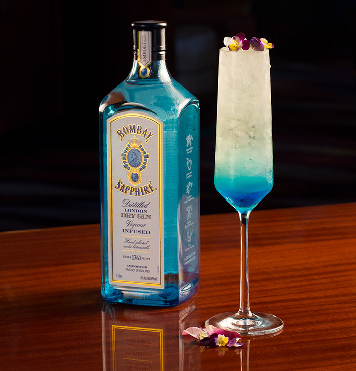 Blue 75 Cocktail at The Breakers - Sip Your 'Something Blue'