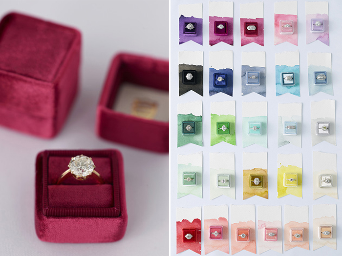 Personalized ring boxes by The Mrs Box