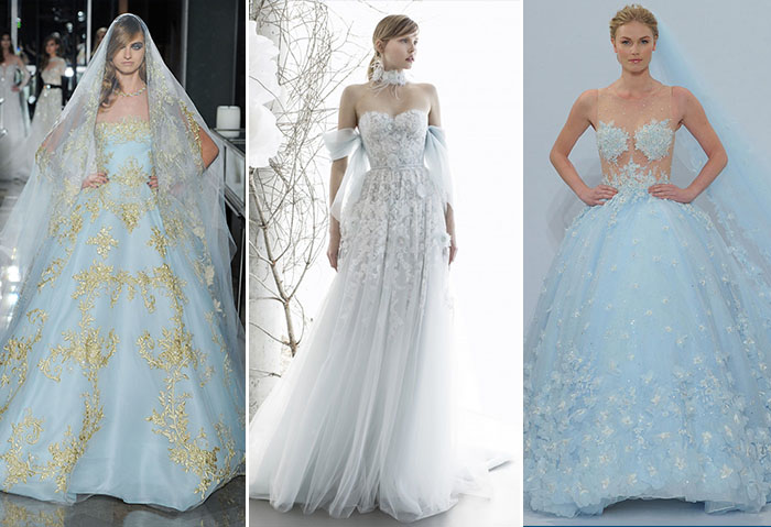 Bridal Spring 2018 Fashion: Shades of Blue