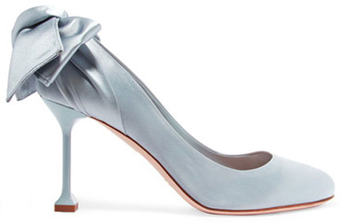 'Something Blue' Wedding Shoes: Miu Miu Satin Pumps
